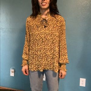 Nordstrom Tie Neck Blouse